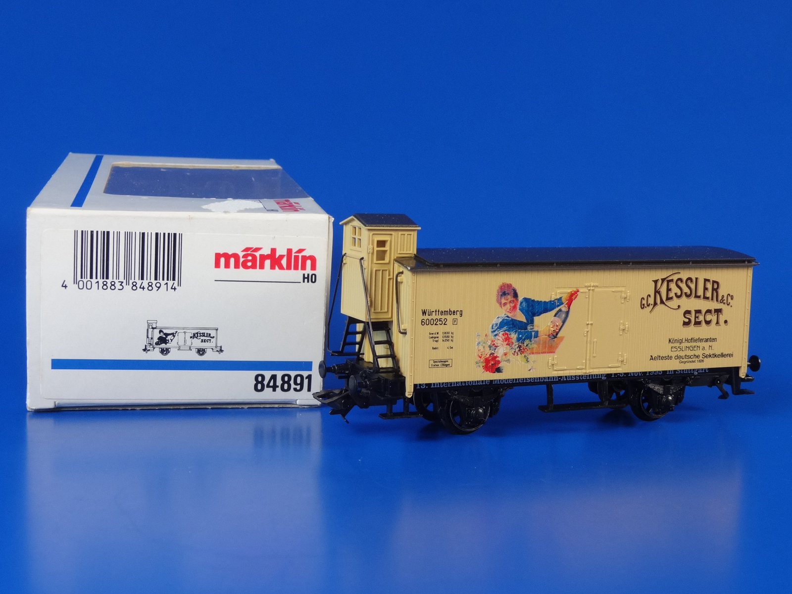 MARKLIN H0 - 84891 - G.C. Kessler & Co. Sekt Boxcar w/ Brakeman's